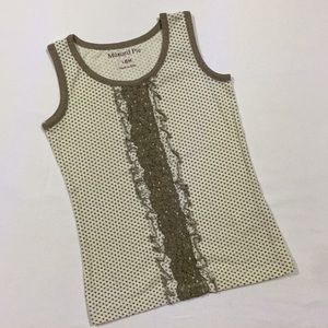 NWOT Mustard Pie Brown Polkadot Top Size 18 Months